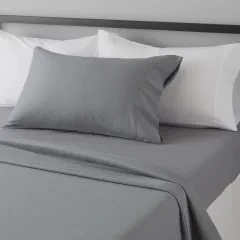 Amazon Basics Lightweight Breathable Brushed Microfiber 3-Piece Bed Sheet Set