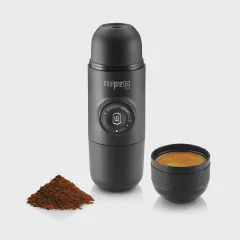 Wacaco Minipresso GR, Portable Espresso Machine, Compatible Ground Coffee, Hand Coffee Maker, Travel Gadgets, Manually Operated, Perfect for Camping, Hiking