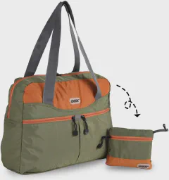 GOX Packable Tote Bag – Under Seat Airline Personal Item, Lightweight Foldable Travel Duffel 28L, Nylon Shoulder Bag for Women Men, Carry-on Weekender for Plane Gym