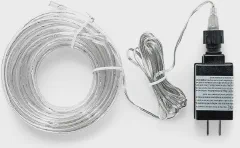 Camco LED 16' Rope Light - RV and Camper Interior and Exterior Lighting for Special Occasions and Outdoor Events, Fits Into Your RV Awning Track (53100), White