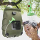Solar Shower Bag 5 Gal/20L Solar Heating Camping Shower Bag Removable Hose On-Off Switchable Shower Head Portable Shower for Beach Swimming Hiking