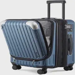 LEVEL8 Grace Carry on Luggage Airline Approved, 20 Inch Expandable Hard Sided Luggages with Spinner Wheels, Harshell Small Rolling Suitcase for Women Men with Tsa Lock, Blue