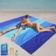 WIWIGO Beach Blanket Waterproof Sandproof Beach Mat 79" X 83"/10'x9' for 2-8 Adults Quick Drying Outdoor Picnic Mat Beach Accessories for Travel, Camping, Hiking