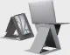 MOFT Folding Laptop Stand Lap Desk, Portable & Mini Computer Stand Laptop Desk for Travel and Home Office, Ergonomic Design with Adjustable Viewing Angles, Lightweight Computer Cooling Riser, Gray