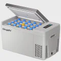BougeRV 12 Volt Refrigerator 23 Quart Portable Freezer Compressor Cooler 12/24V DC 110~240V AC for Truck Van RV Camper SUV Travel Camping Road Trips Tailgating