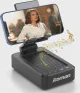 JTEMAN Cell Phone Stand with Bluetooth Speaker, HD Stereo Sound & Anti-Slip Base, Foldable Adjustable Desktop Phone Holder for Home Office, Cool Tech Gadgets Birthday Gifts for Men Women (Black)