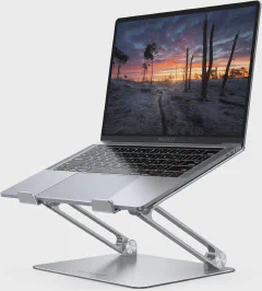 Lamicall Adjustable Laptop Stand, Portable Laptop Riser, Aluminum Laptop Stand for Desk Foldable, Ergonomic Computer Notebook Holder, Compatible for MacBook Air Pro, Dell XPS, HP, Lenovo (Up to 17.3")