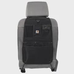 Carhartt Universal Nylon Duck Automotive Seat Back Organizer, Organization for Work and Kids, Black