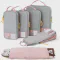 BAGSMART 6 Set /4 Set/2 Set Compression Packing Cubes for Travel, Lightweight Luggage Organizer Bags, Durable Space Saver