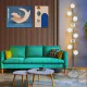 Hsyile Modern Creative Floor Lamp for Living Room,Bedroom,Office,Globe High Pole Standing Lamp, Tree Lamp Chrome Finish, 9 Bulbs Included
