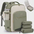 LOVEVOOK 40L Travel Backpack for Women & Men, Airline Approved Carry On Luggage with 3 Packing Cubes, TSA Overnight Bags, Waterproof Personal Item Bag, Weekender Essentials Backpacks fits 17" Laptop