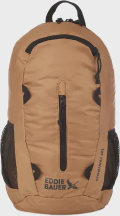 Eddie Bauer Stowaway Packable Backpack | Travel | Outdoor | Lightweight | Foldable | Durable | Ripstop Polyester | 20L - Tobacco