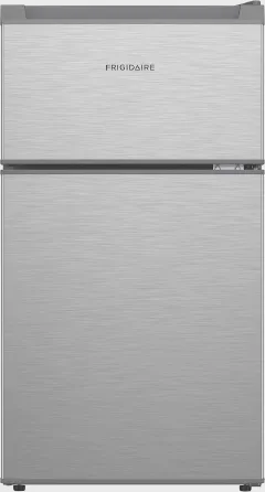 Frigidaire Compact Refrigerator with Top Freezer - 2 Door Fridge with 3.2 Cu Ft, Contemporary Series, Platinum