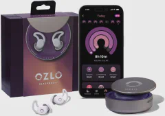 Ozlo Sleepbuds, Comfortable Side Sleeper Headphones, Up to 10 Hours of Bluetooth LE Streaming, Science-Backed Sleep Sounds, Snore Blocking Comfortable Earbuds for Sleeping
