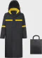 Long Rain Coats for Men Waterproof Hooded Rain Jacket Packable Rain Gear for Outdoor Activity and Work
