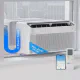 Midea 12,000 BTU U Shaped Smart Inverter Window Air Conditioner - Cools 550 Sq Ft, Ultra Quiet with Open Window Operation