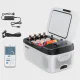 VEVOR Car Refrigerator DC 12/24V AC100-240V Compressor Electric Cooler -4°F to 68°F Car Fridge w/ APP Control 16 QT for RVs Campsites Boats Camping Fishing 60W