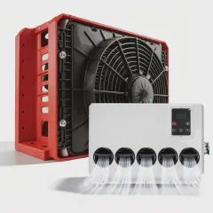 12V RV Air Conditioner, 1800W Cooling Power, Split Type AC Unit Fits for RVs, Vans, Semi Truck, Cranes, Construction Vehicles, Excavators, Harvesters
